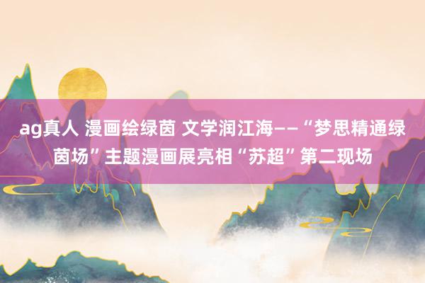 ag真人 漫画绘绿茵 文学润江海——“梦思精通绿茵场”主题漫画展亮相“苏超”第二现场